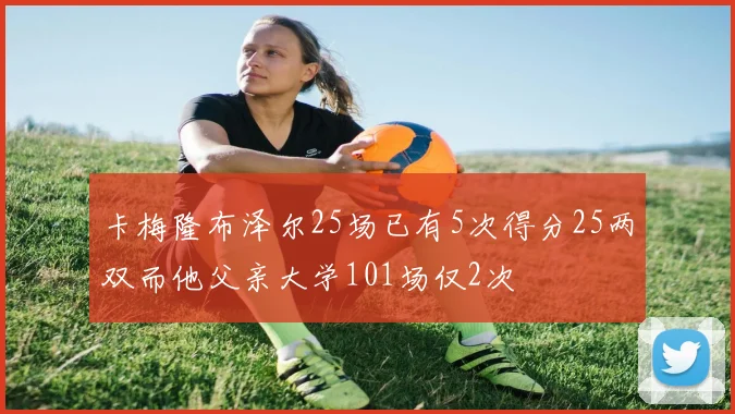 卡梅隆布泽尔25场已有5次得分25两双而他父亲大学101场仅2次